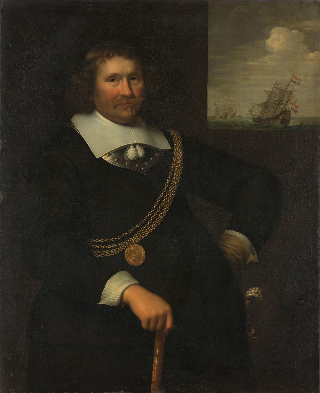 Jan Cornelisz Meppel, Hollanda ve Batı-Friesland Teğmen-Amiral portresi by Jan Albertsz. Rotius