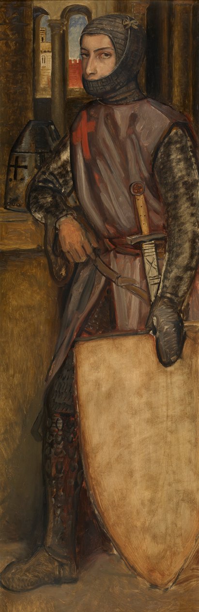 Godfrey of Bouillon (panel üzerine yağ) by Jan August Hendrik Baron Leys
