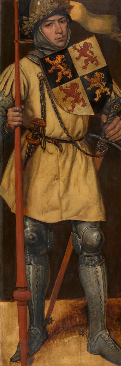 John I, Brabant Dükü (panel üzerine yağ) by Jan August Hendrik Baron Leys