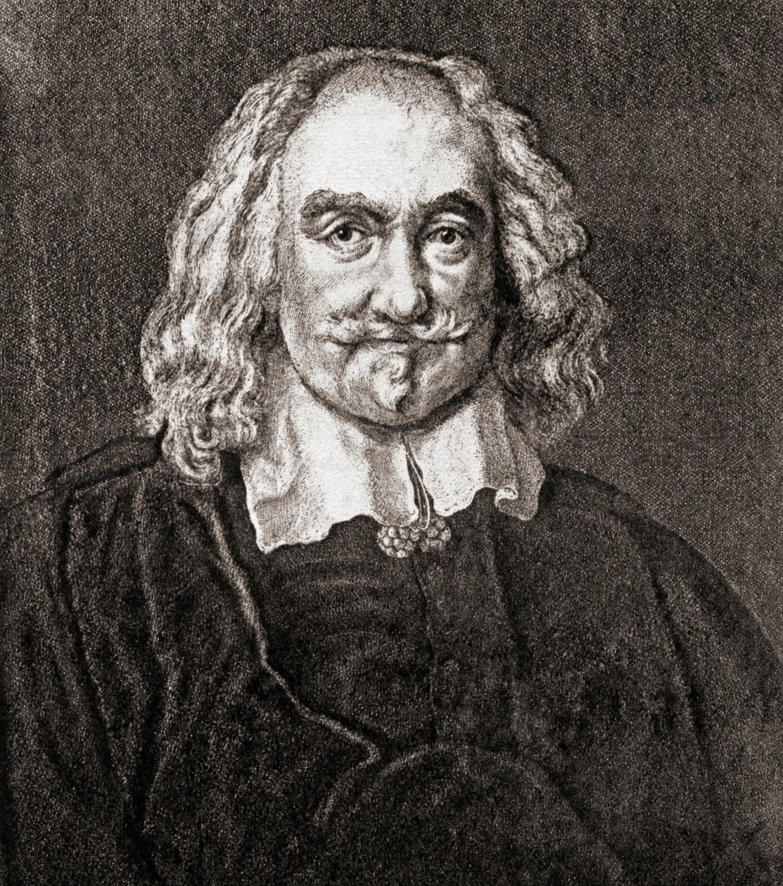 Malmesbury'den Thomas Hobbes (gravür) by Jan Baptist (after) Jaspers