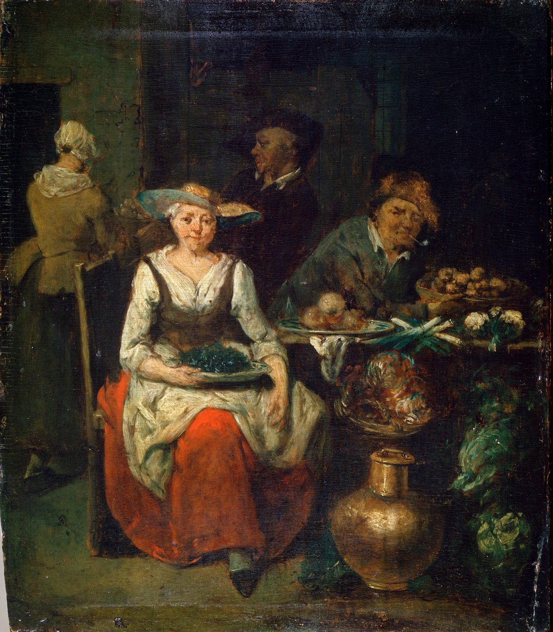 Bir Manavda, c1700-1730. Flaman boyama by Jan Baptist Lambrechts