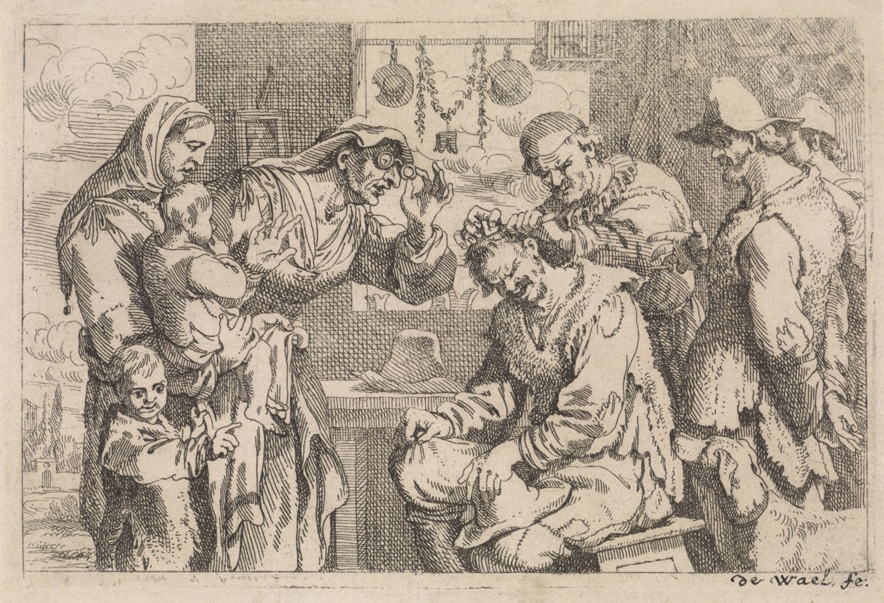 köy cerrahı Çeşitli tür sahneleri (dizi adı) by Jan Baptist de Wael