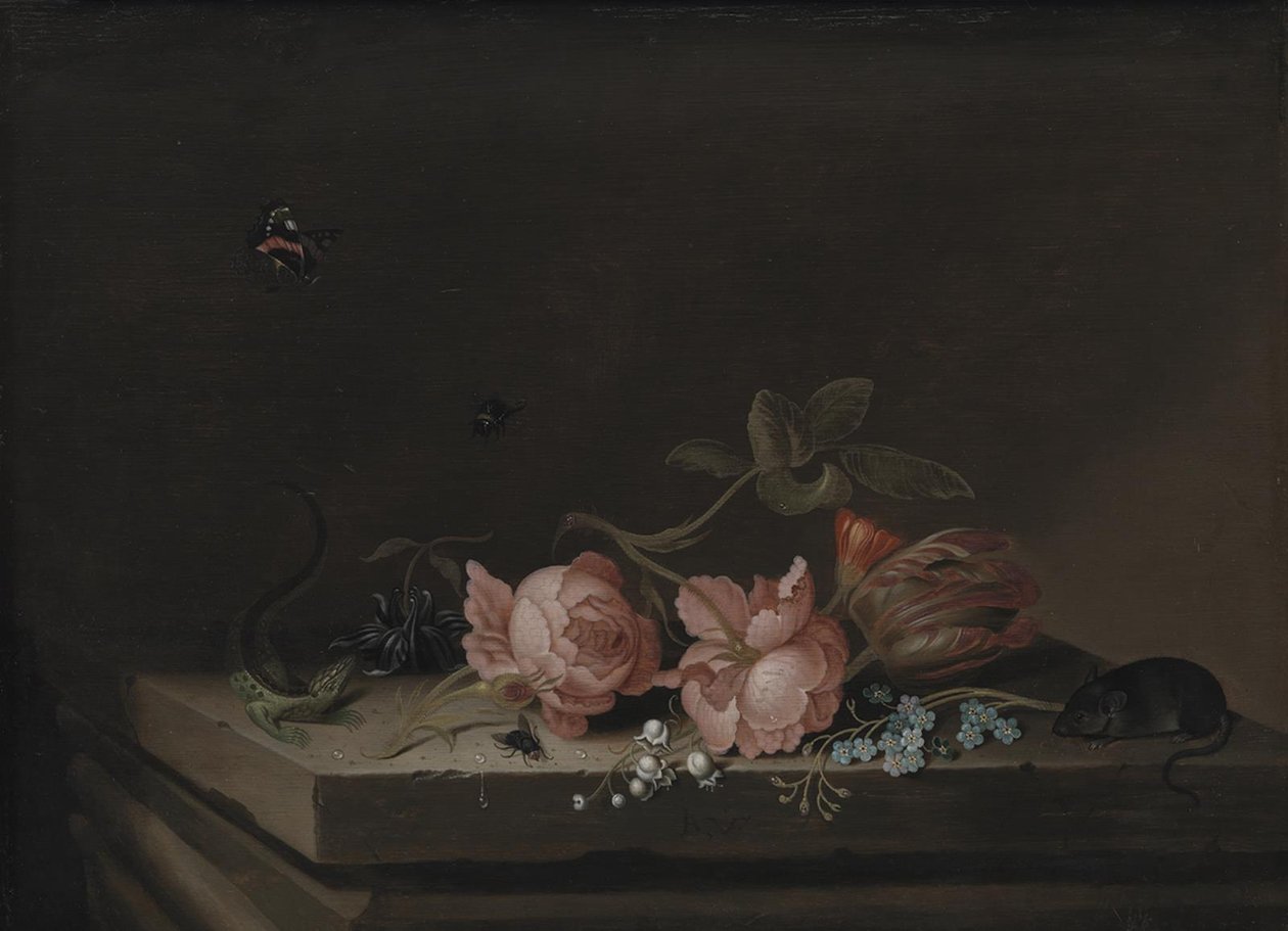 Çiçekler by Jan Baptist van Fornenburgh