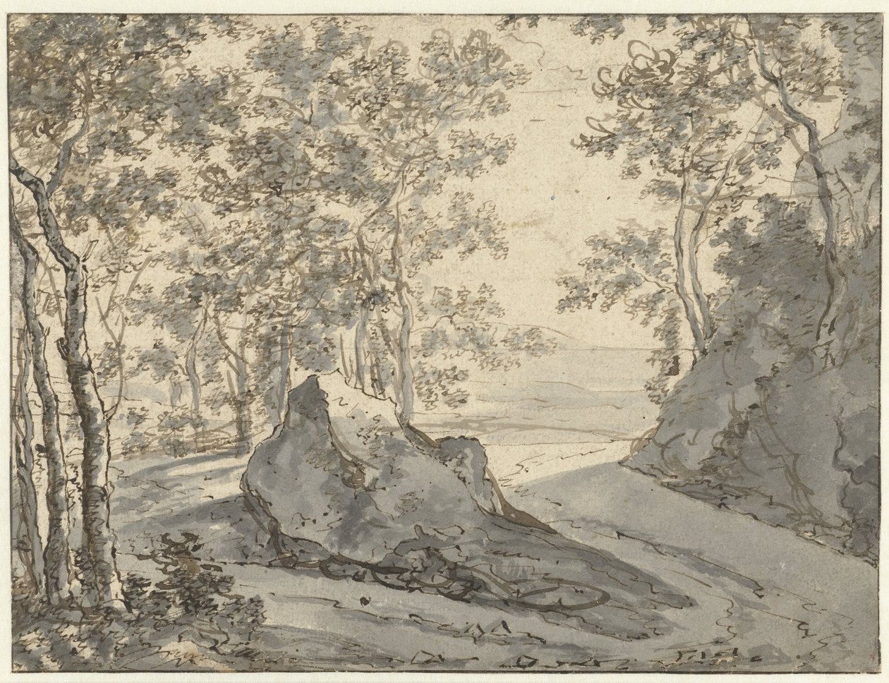 Bir ormanın kenarındaki kavşak by Jan Both (possibly)