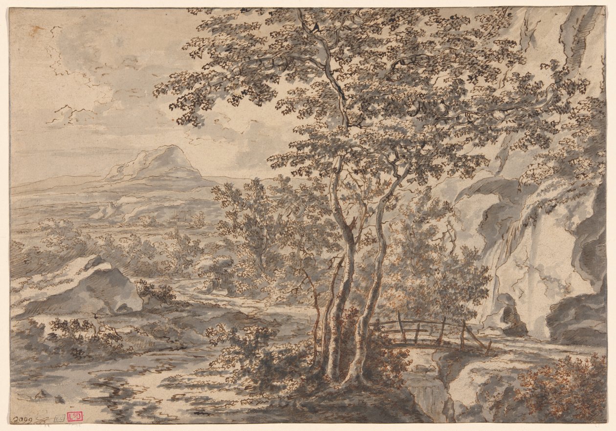 Bir Köprü ile İtalyan Manzarası by Jan Both