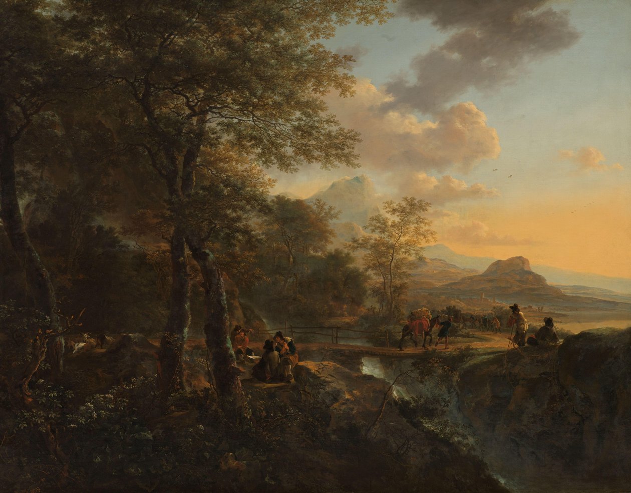 Bir Ressam ile İtalyan Manzarası Ressam ile İtalyan Manzarası by Jan Both