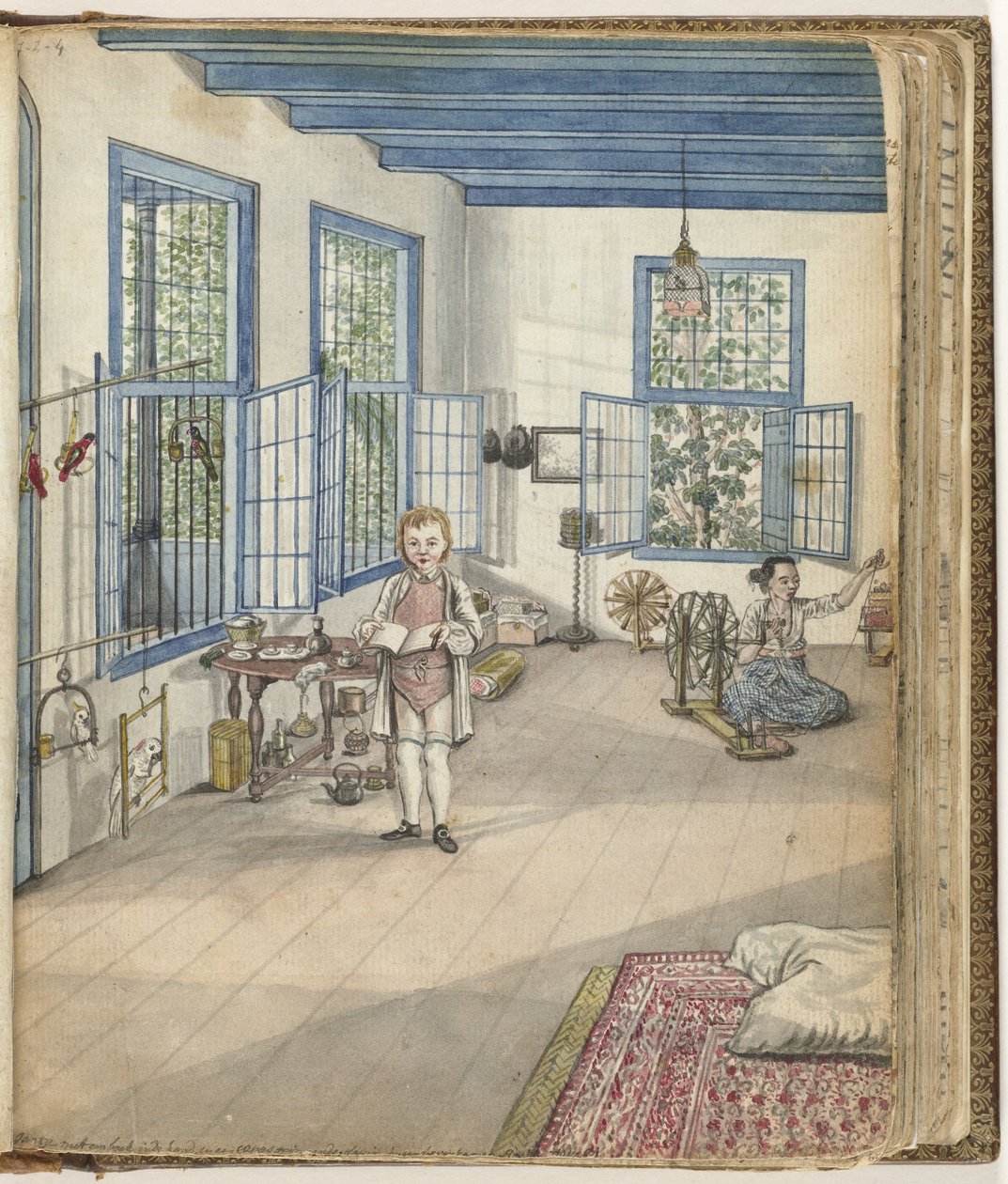 Brandes" oğlu Johnny ve köle Flora dönüyor, 1784 by Jan Brandes