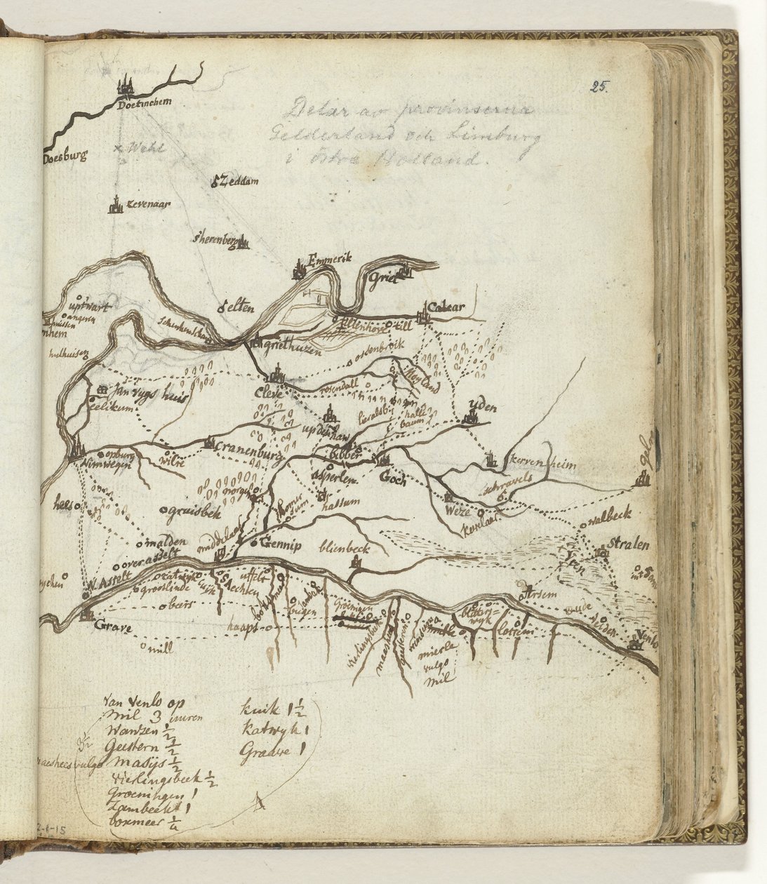 Doetinchem ve Venlo arasındaki bölgenin haritası by Jan Brandes