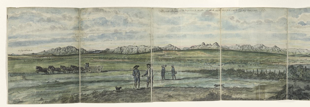 Hottentots Hollanda Panoraması Kaapsche Bergen, Cape