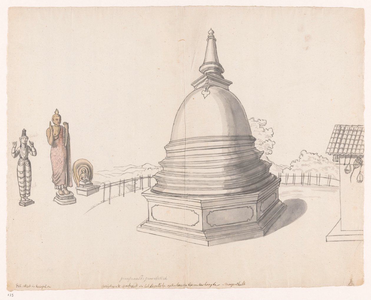 Singalce stupa te Moegerikalle by Jan Brandes