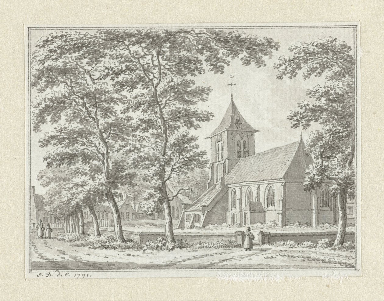 Biggekerke kilisesi by Jan Bulthuis
