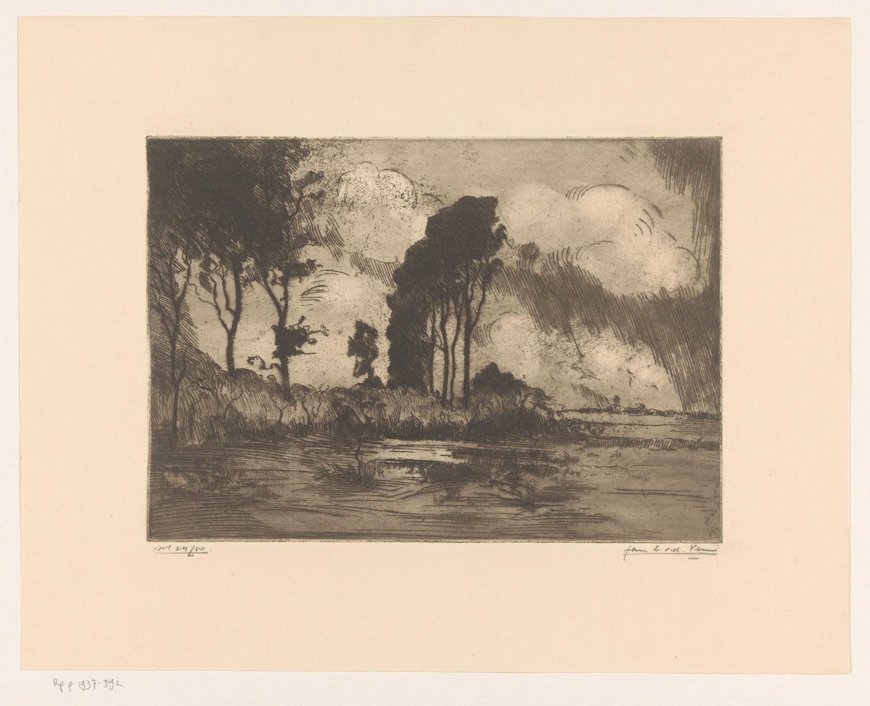 Manzara by Jan C. van der Ven (signed by artist)
