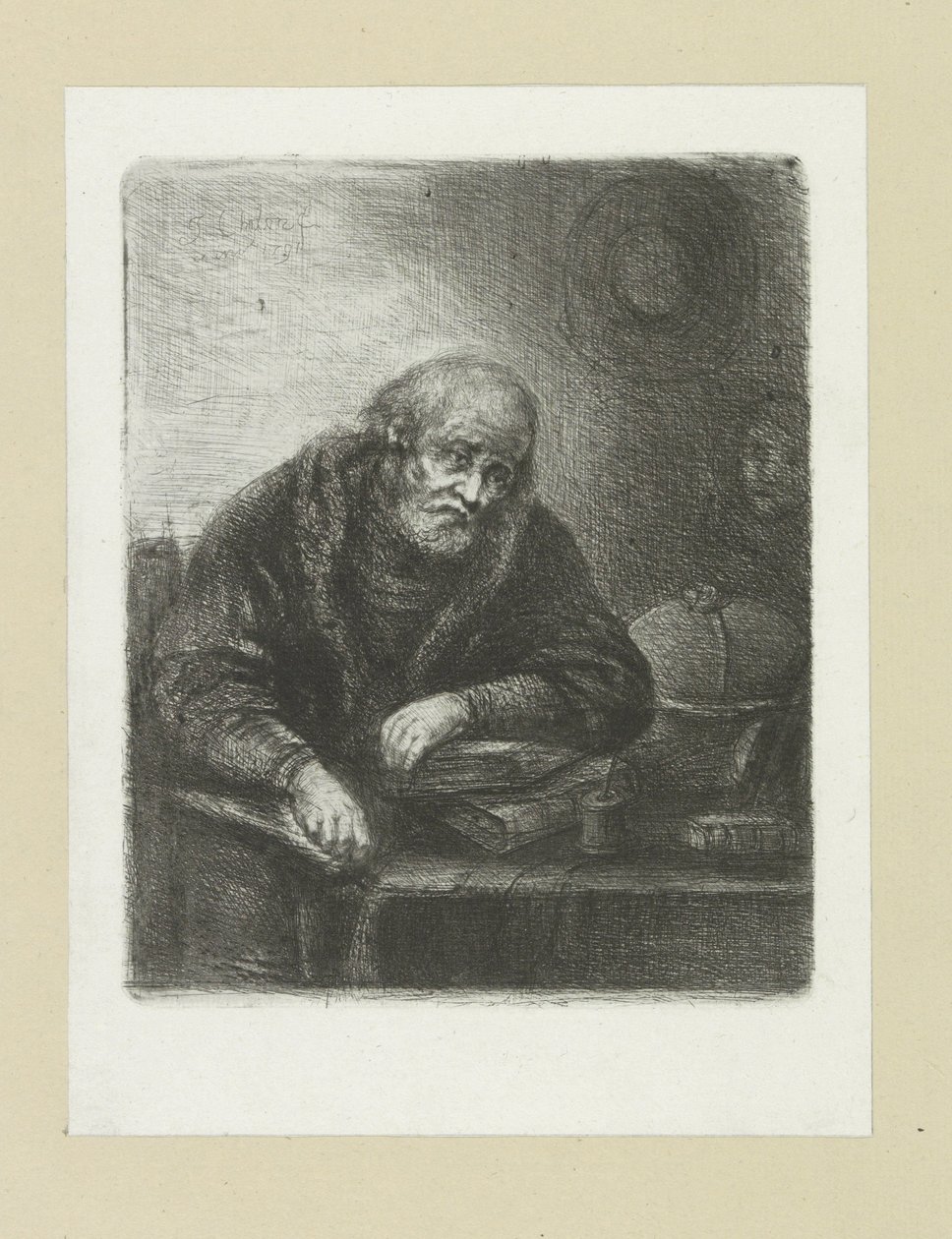 Oude adam aan zijn ofis Komplet Gravür Çalışması, John Chalon / Oeuvre Complette des Eaux Fortes par Jean Chalon (seri başlığı) by Jan Chalon