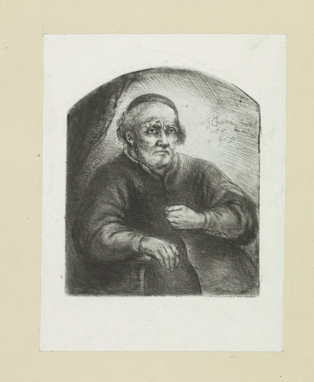 Oude adam een ​​leunstoel Komplet Gravür Çalışması, John Chalon / Oeuvre Complette des Eaux Fortes par Jean Chalon (seri başlığı) by Jan Chalon
