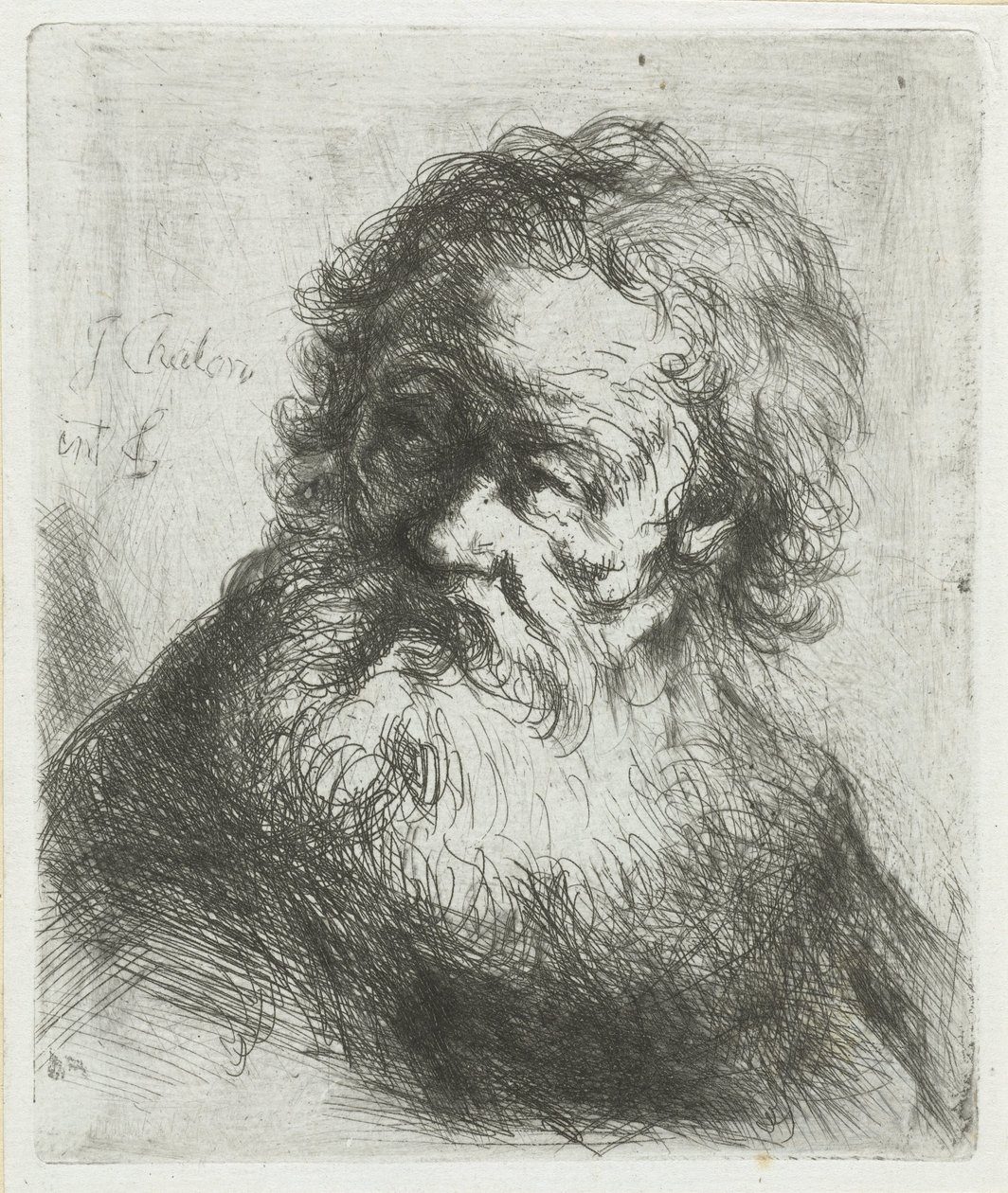 Sakallı yaşlı adam by Jan Chalon