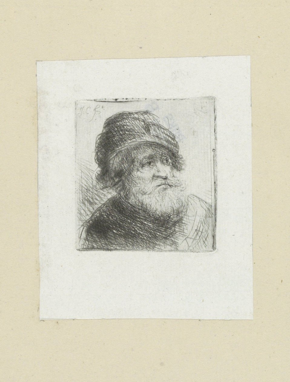 Oude adam tulband ile tanıştı John Chalon'dan The Compleat Work of Gravürler / Oeuvre Complette des Eaux Fortes par Jean Chalon (seri başlığı) by Jan Chalon