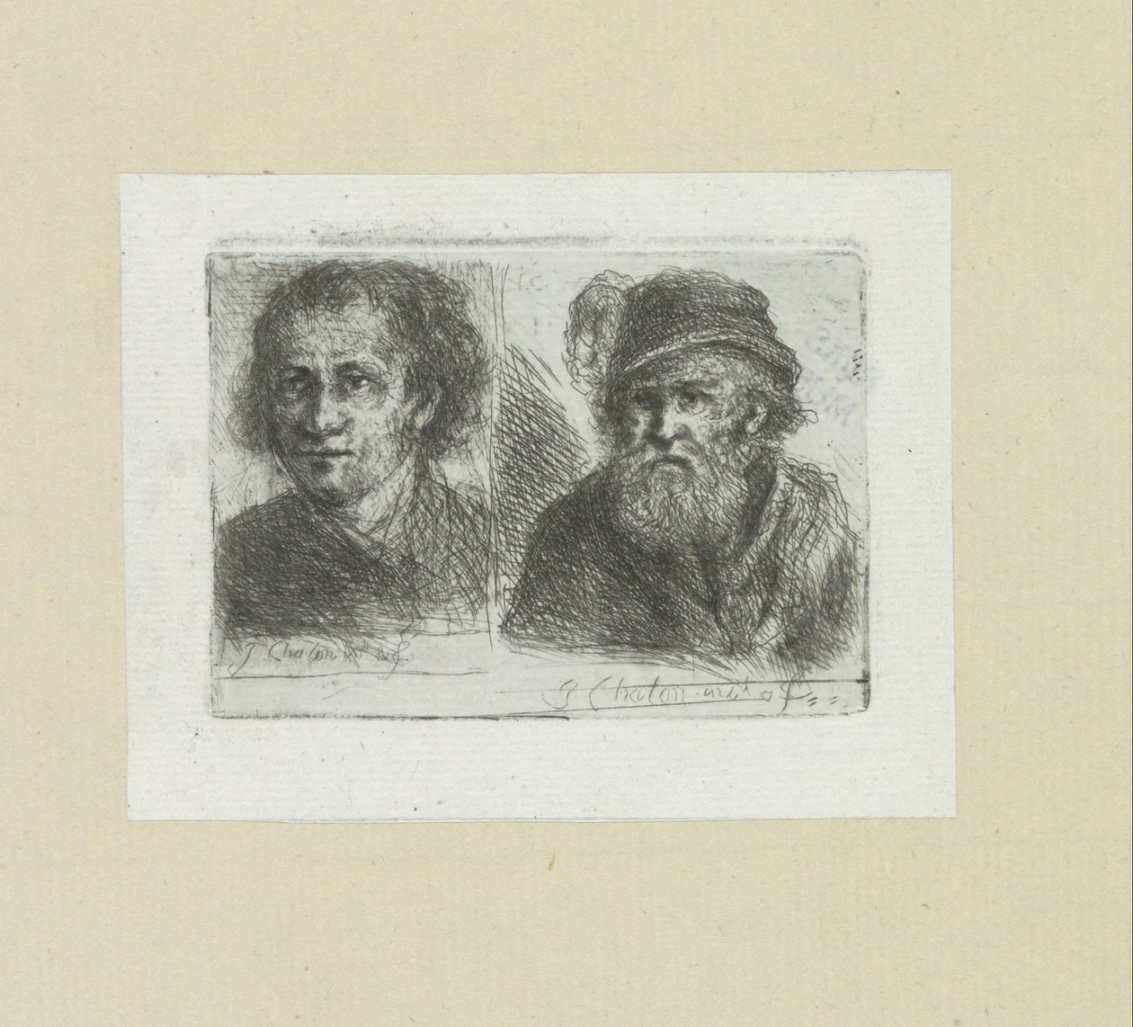 twee manen Komplet Gravür Çalışması, John Chalon / Oeuvre Complette des Eaux Fortes par Jean Chalon (seri başlığı) by Jan Chalon