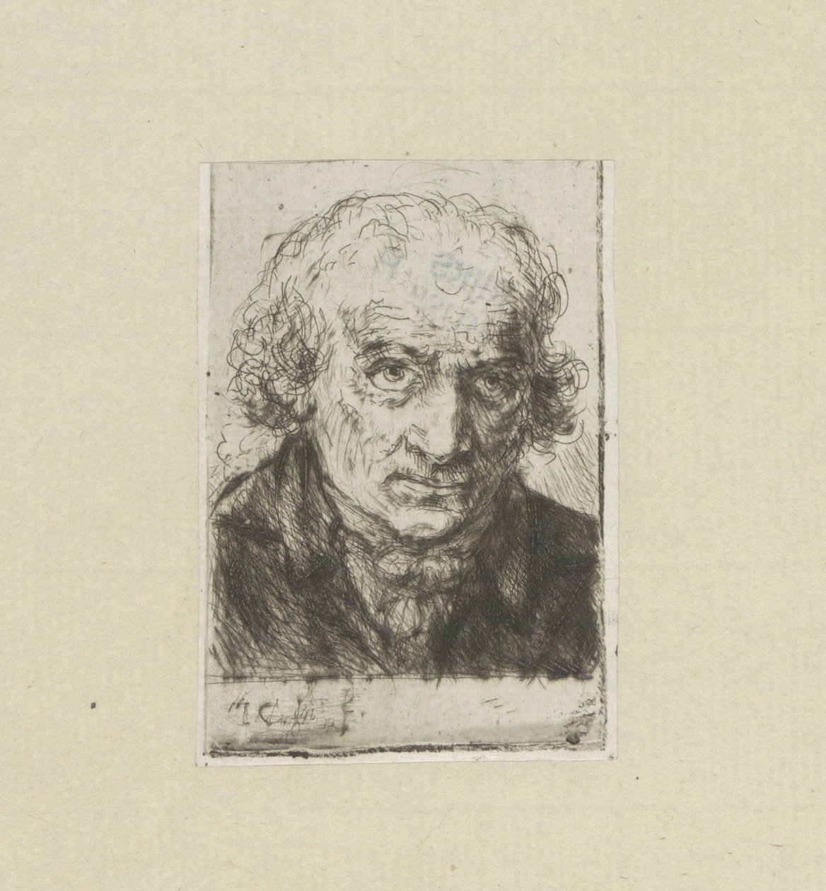 Volwassen adam, naar sağ Komplet Gravür Çalışması, John Chalon / Oeuvre Complette des Eaux Fortes par Jean Chalon (seri başlığı) by Jan Chalon