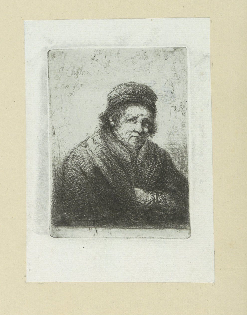 Volwassen adam, naar sağ Komplet Gravür Çalışması, John Chalon / Oeuvre Complette des Eaux Fortes par Jean Chalon (seri başlığı) by Jan Chalon