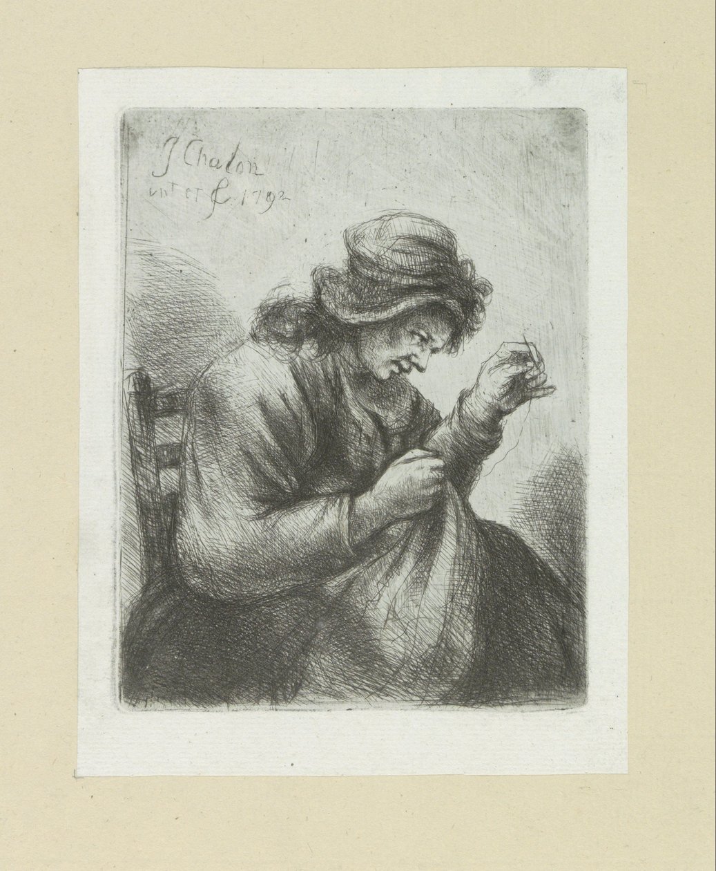 Vrouw naald
