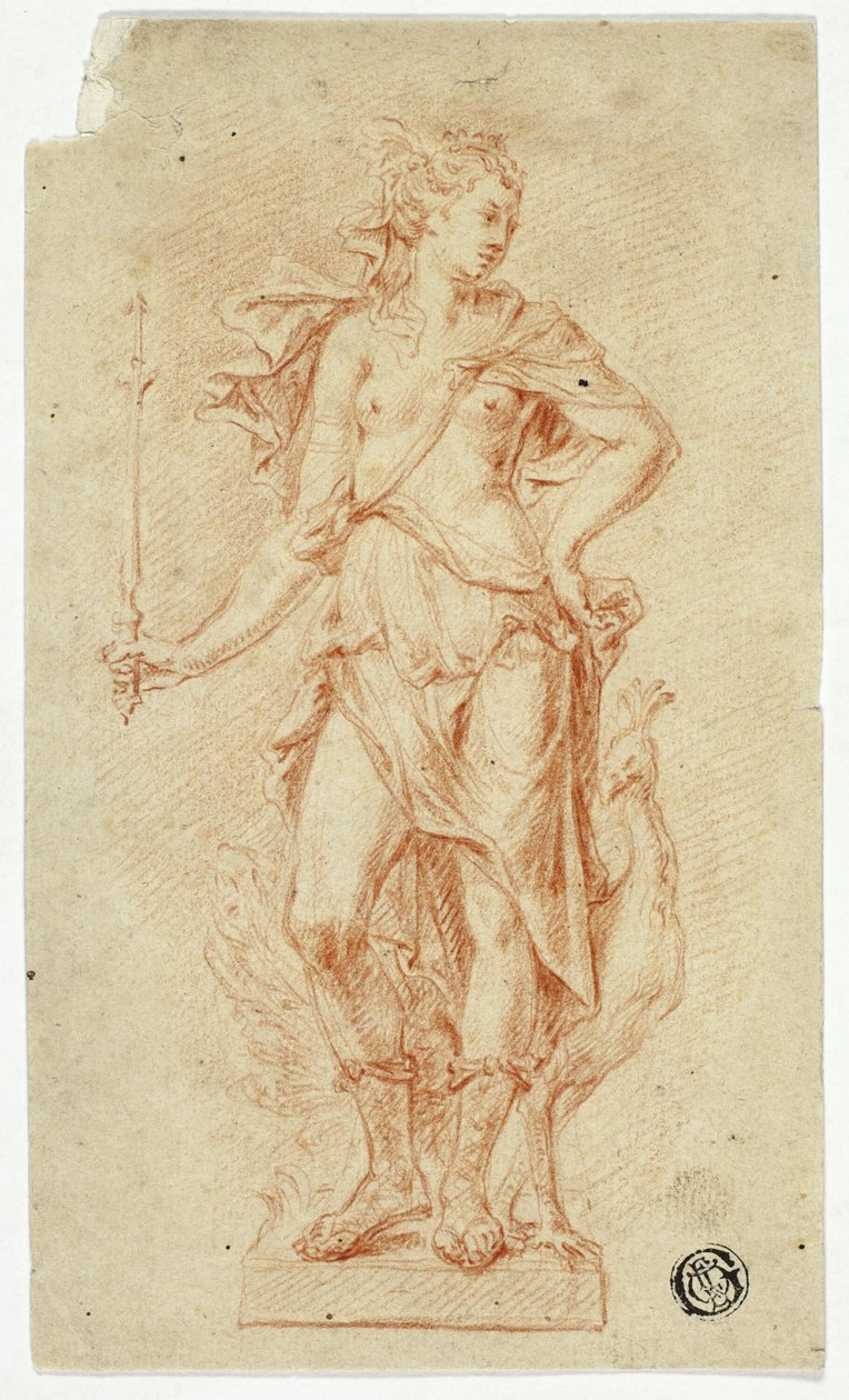 Asa ve tavus kuşu ile Juno heykeli by Jan Claudius de Cock