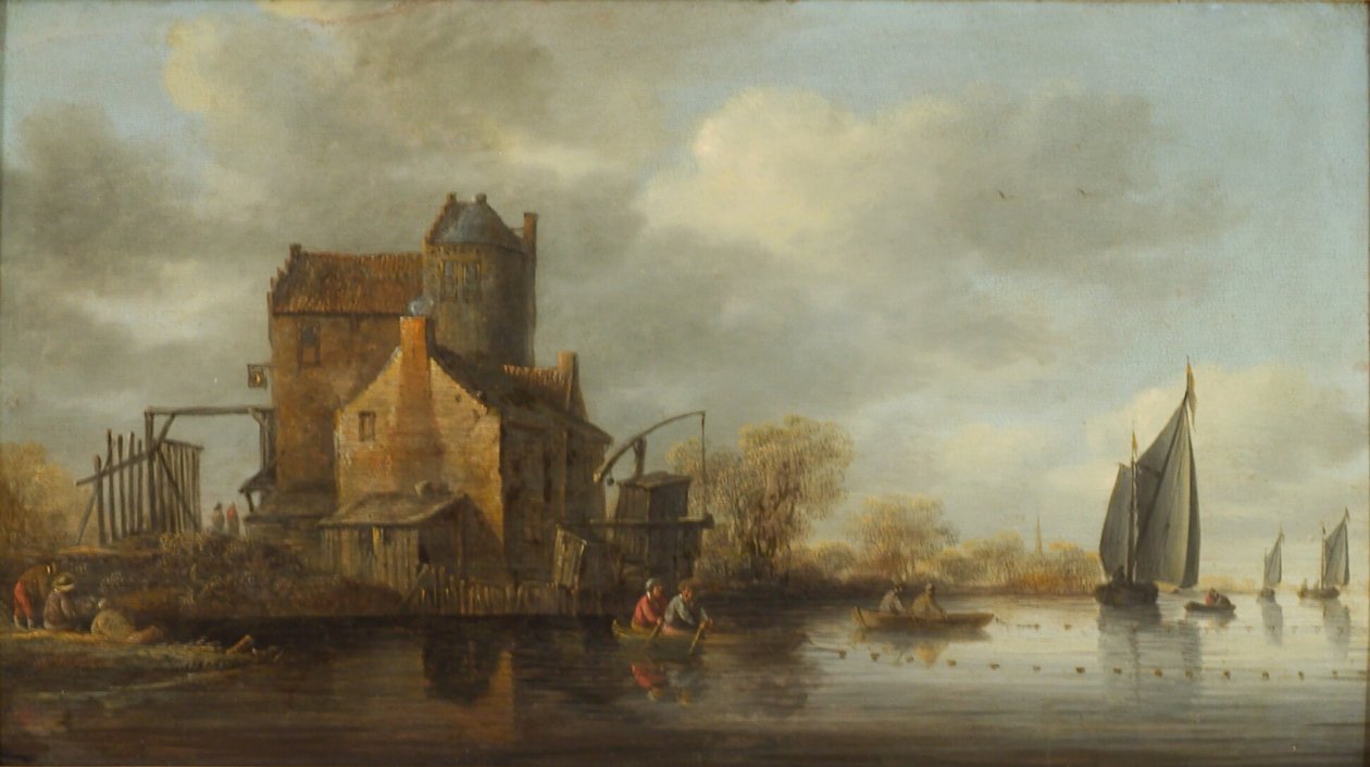 Hollanda Nehir Manzarası by Jan Coelenbier