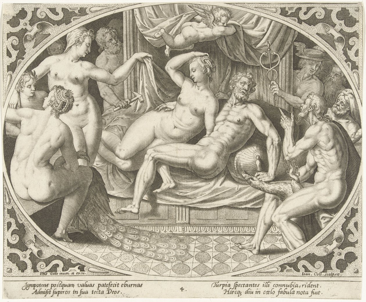 Venüs ve Mars zinaya yakalandı Venüs ve Mars (dizi başlığı) by Jan Collaert (II)