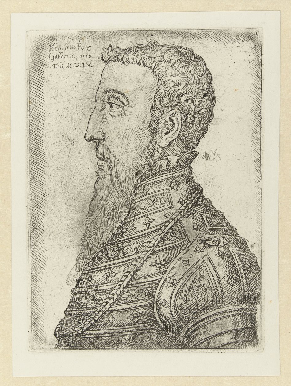 Portret van Hendrik II Galyalıların Kralı Henry (nesnedeki başlık) by Jan Cornelisz Vermeyen