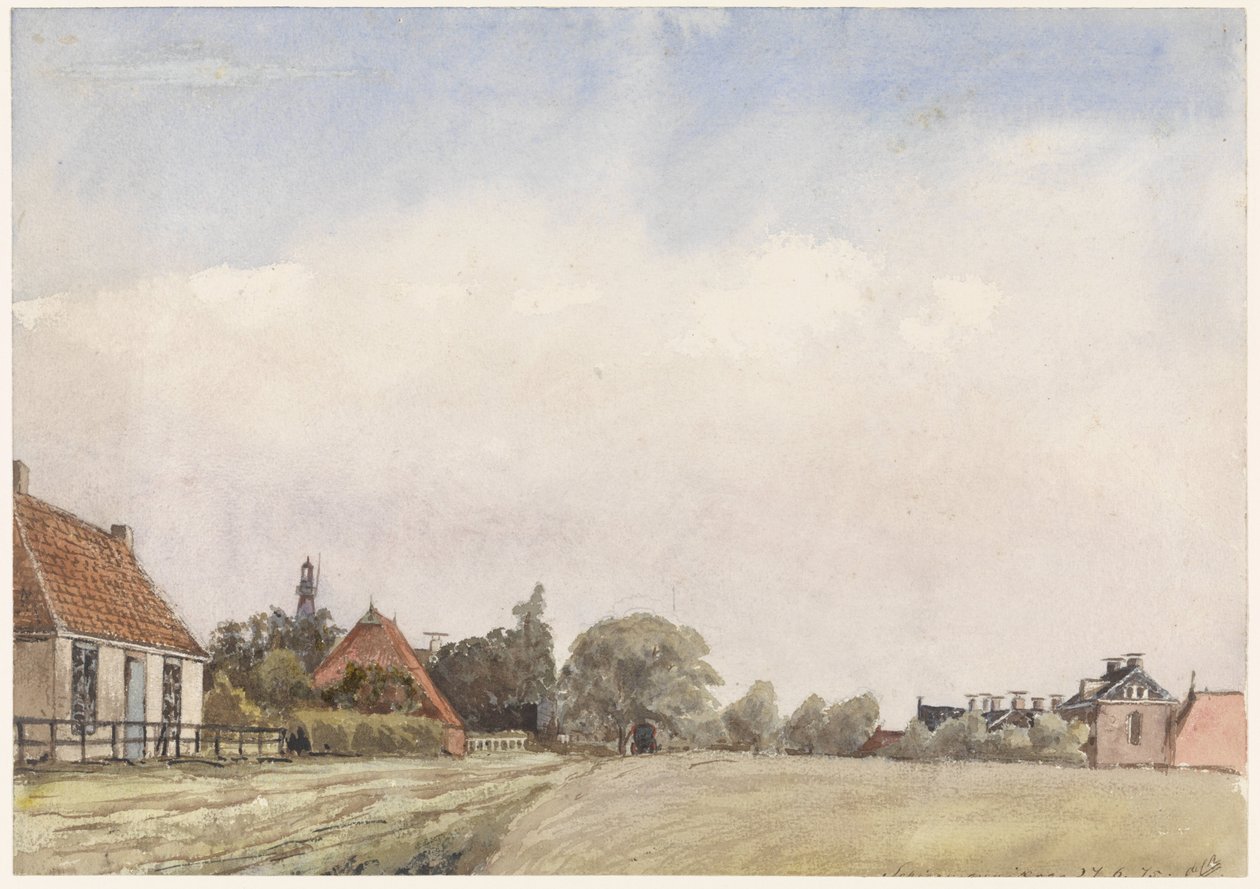 Schiermonnikoog'un görünümü by Jan Daniël Cornelis Carel Willem baron de Constant Rebecque
