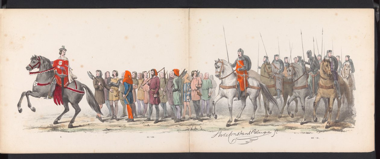 Leiden Öğrencilerinin Maskeli Balosu, 1865 (levha 15) Leiden öğrenci birliğinin üyeleri tarafından 6 Haziran 1865