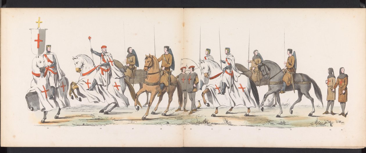 Leiden Öğrencilerinin Maskeli Balosu, 1865 (plaka 5) Leiden öğrenci birliğinin üyeleri tarafından 6 Haziran 1865