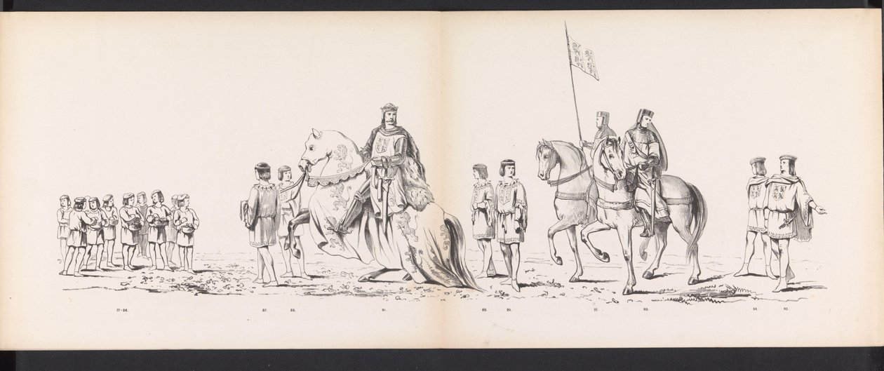 Leiden Öğrencilerinin Maskeli Balosu, 1865 (levha 7) Leiden öğrenci birliğinin üyeleri tarafından 6 Haziran 1865