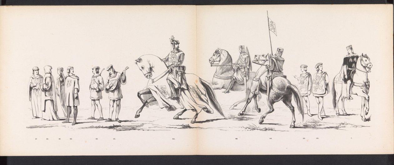Leiden Öğrencilerinin Maskeli Balosu, 1865 (levha 8) Leiden öğrenci birliğinin üyeleri tarafından 6 Haziran 1865
