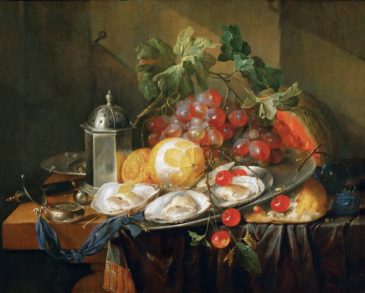 Barok: Doğa morte de petit dejeuner - Kahvaltı Natürmort, Heem, Jan Davidsz. (1606-1684) by Jan Davidsz de Heem