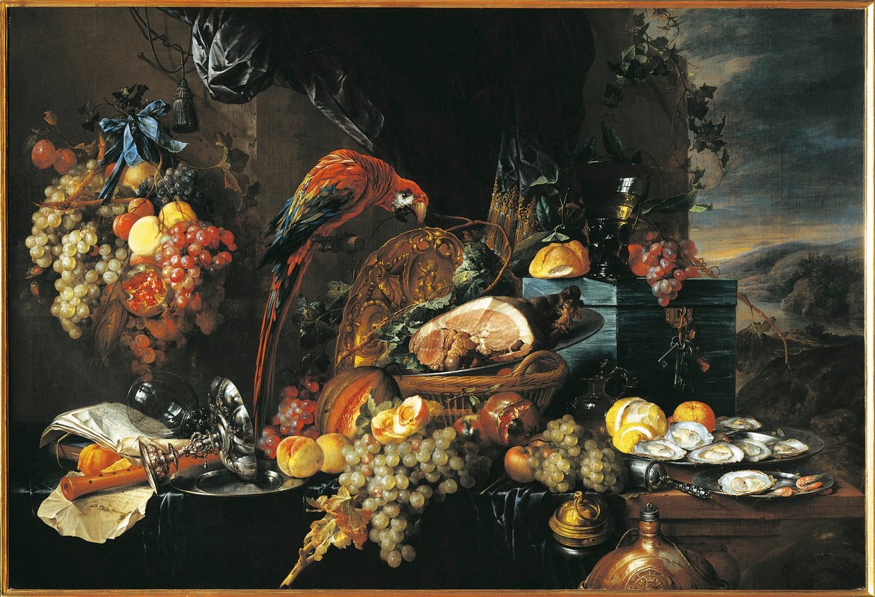 Natürmort (tuval üzerine yağlı boya) by Jan Davidsz de Heem