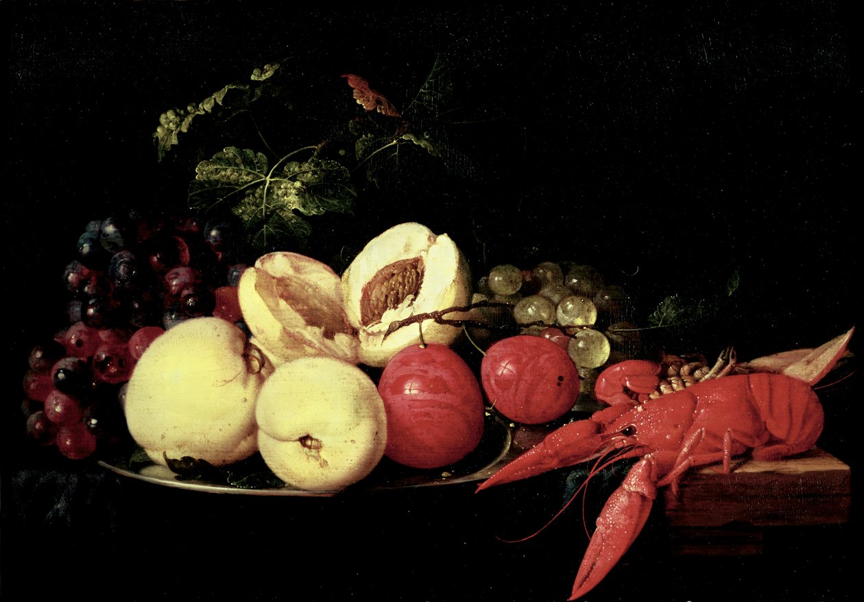 Istakozlu Meyve Natürmort by Jan Davidsz de Heem