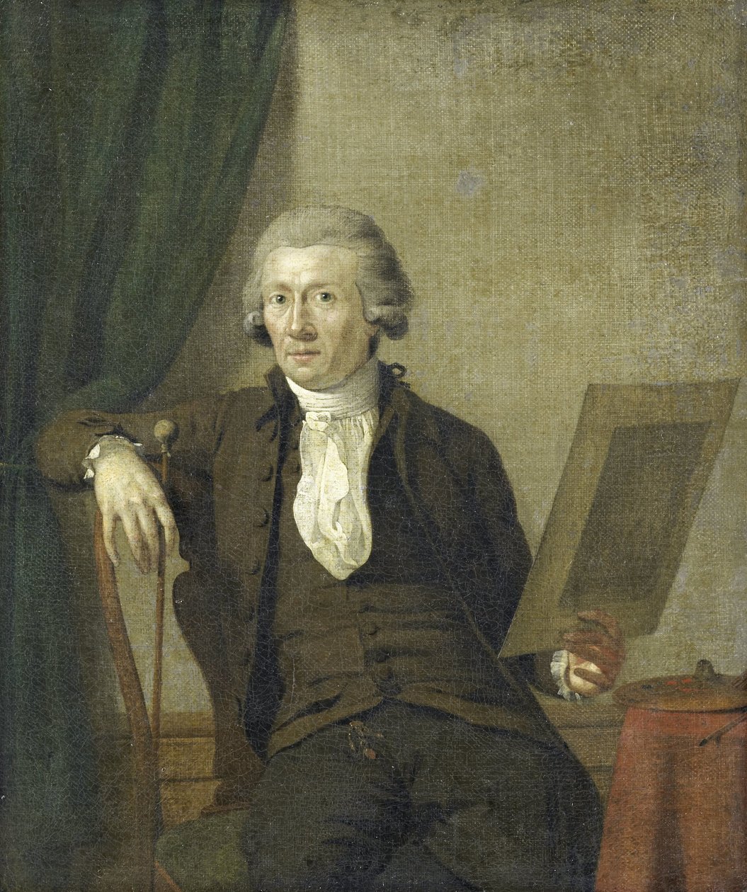 Egbert van Drielst (1745-1818), Ressam by Jan Ekels (II)