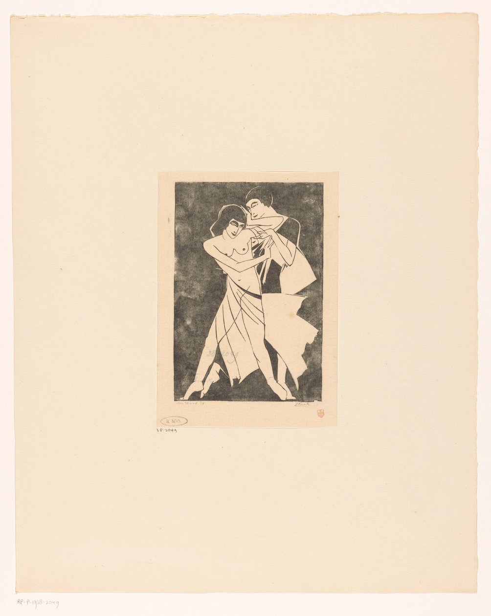 dans eden çift by Jan Frank (signed by artist)