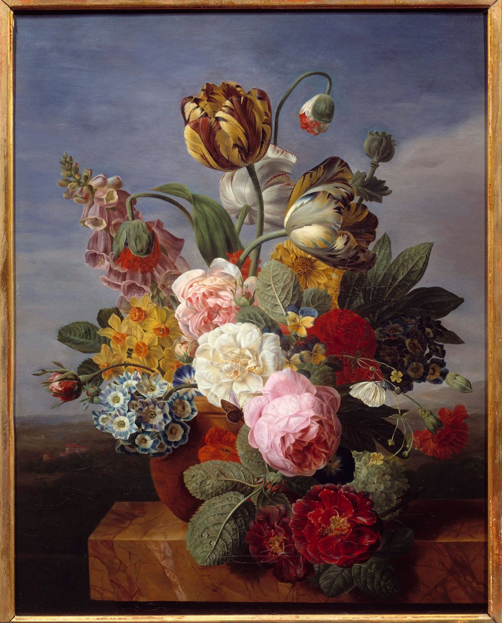Vazoda Çiçekler Tablosu Jan Frans Van Dael (1764-1840) (ec.flam.) 1810 Dim. 0,62x0,49 m Orleans, Güzel Sanatlar Müzesi by Jan Frans van Dael