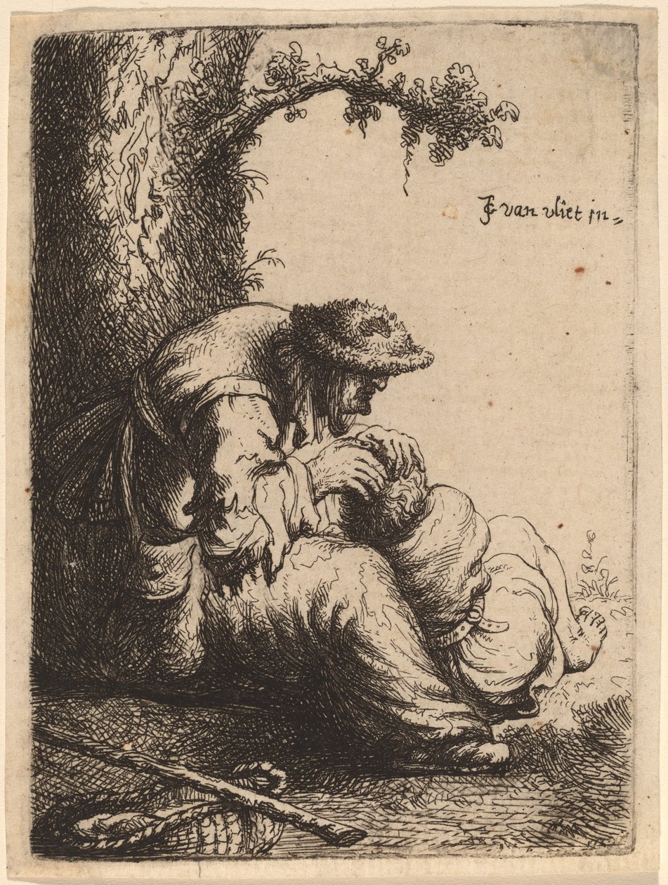 Bir Çocuktan Kaçan Dilenci Kadın, 1632. by Jan Georg van Vliet