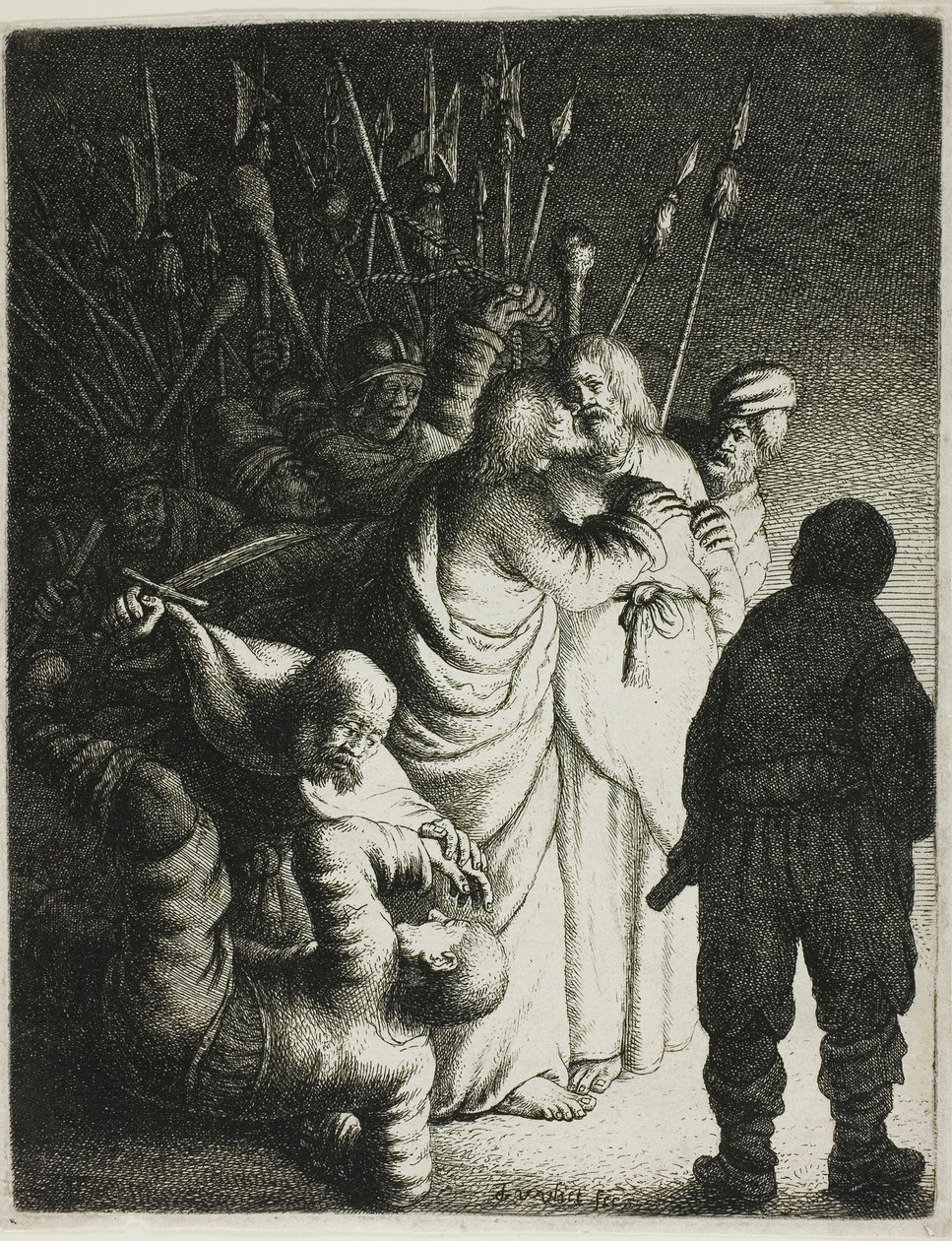 Tutkudan Alınan Mesih by Jan Georg van Vliet