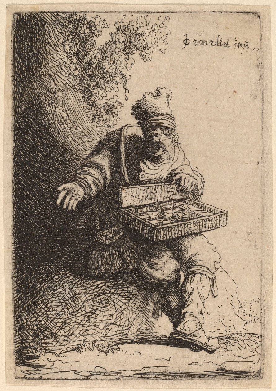 Seyyar satıcı, 1632. by Jan Georg van Vliet