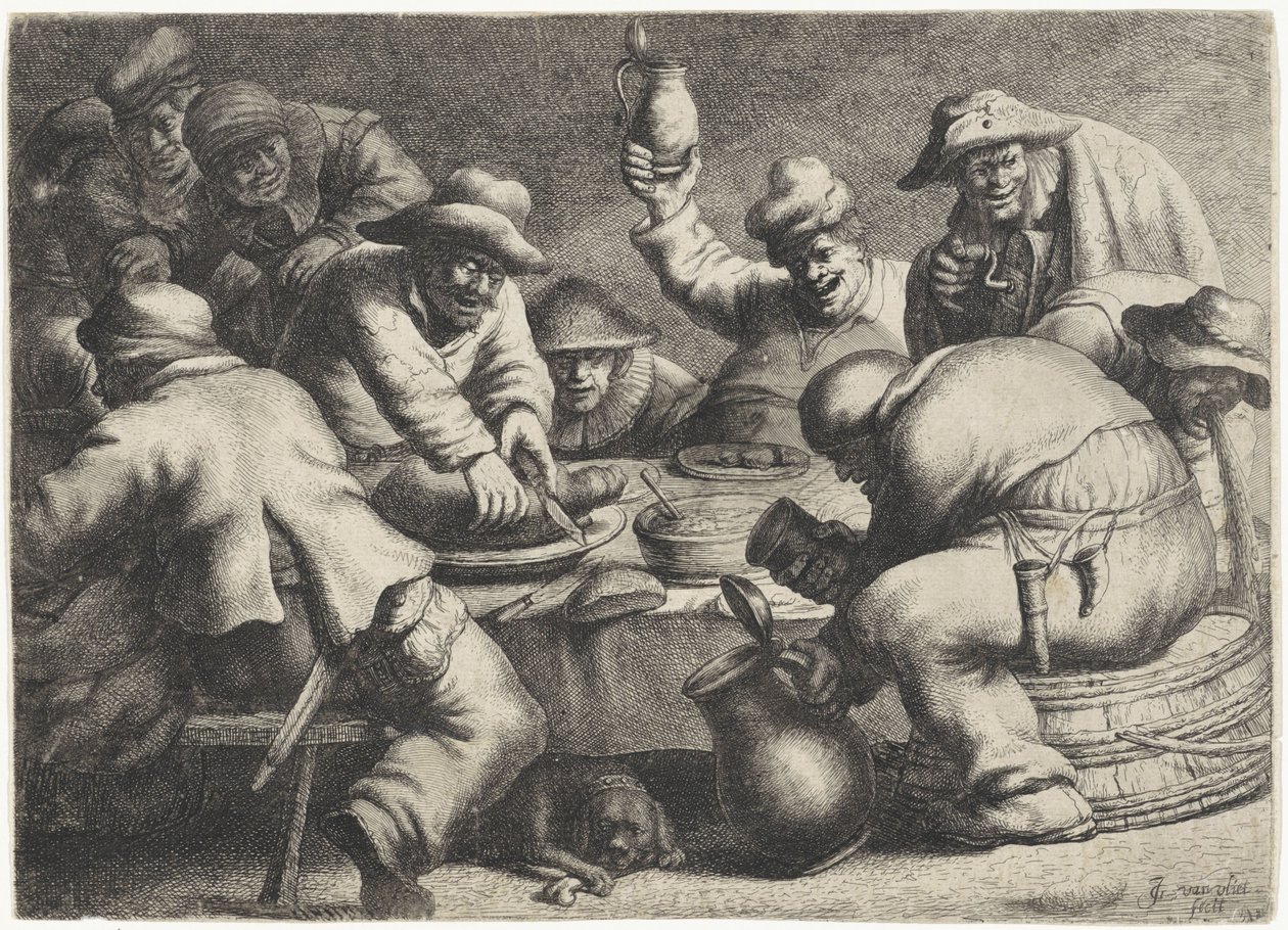Çiftçi yemeği by Jan Gillisz. van Vliet