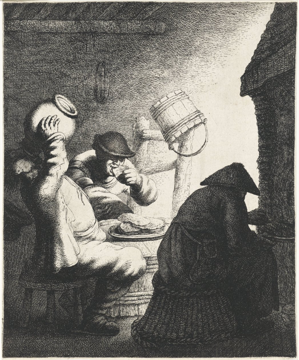 Rakamlar bir iç mekanda krep yiyor Tatmak Beş duyu (dizi adı) by Jan Gillisz. van Vliet