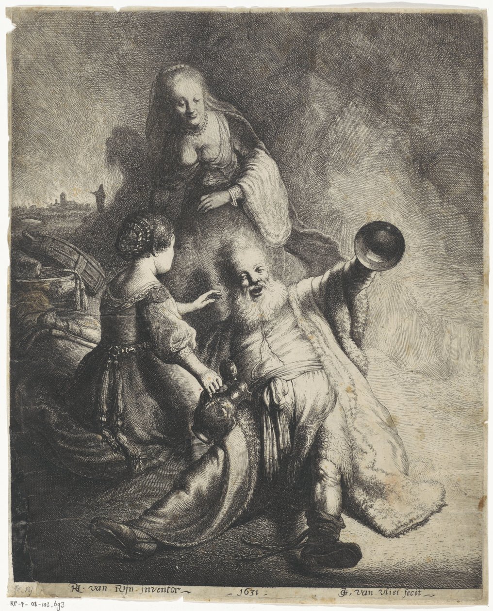 Lût ve kızları by Jan Gillisz. van Vliet