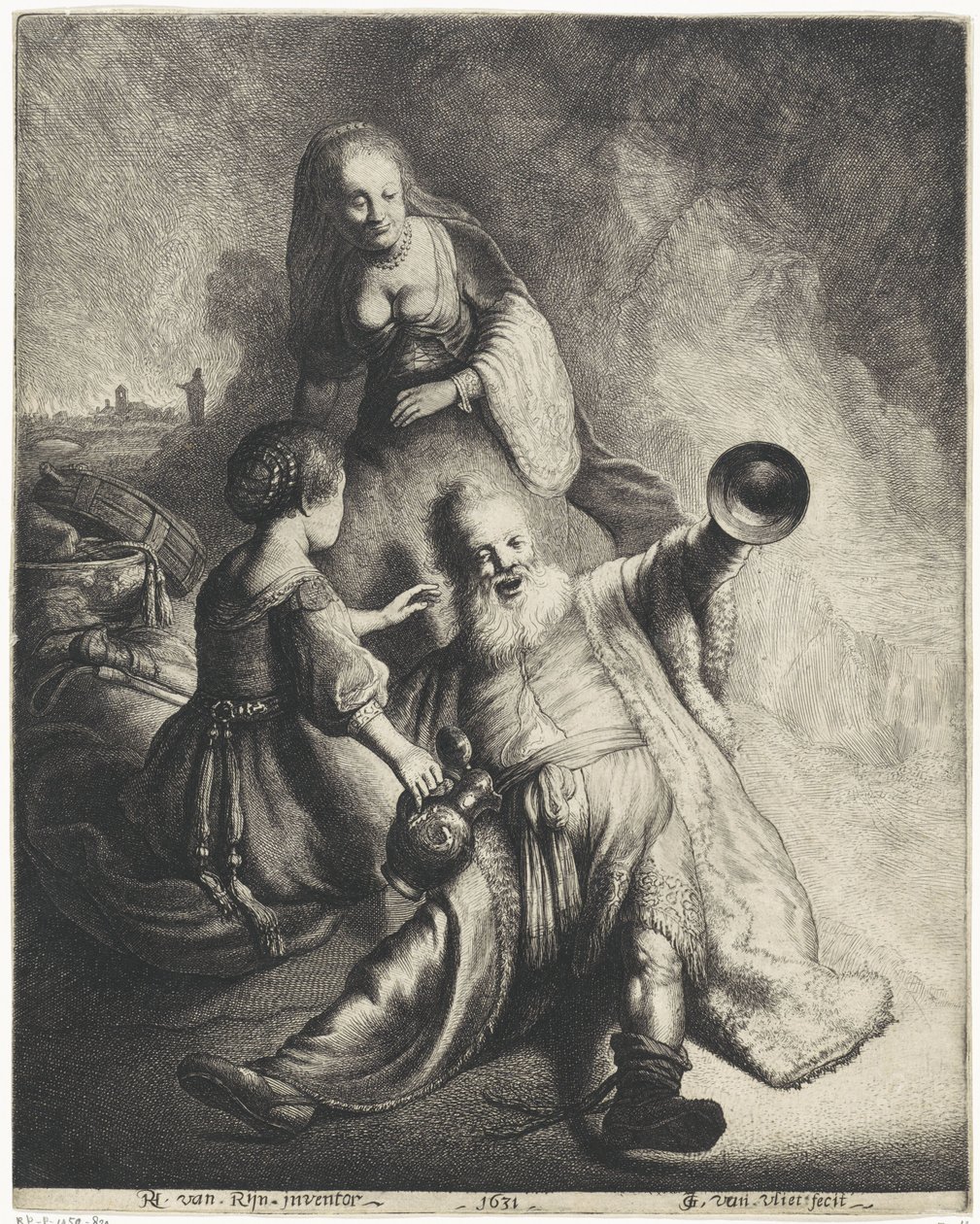 Lût ve kızları by Jan Gillisz. van Vliet