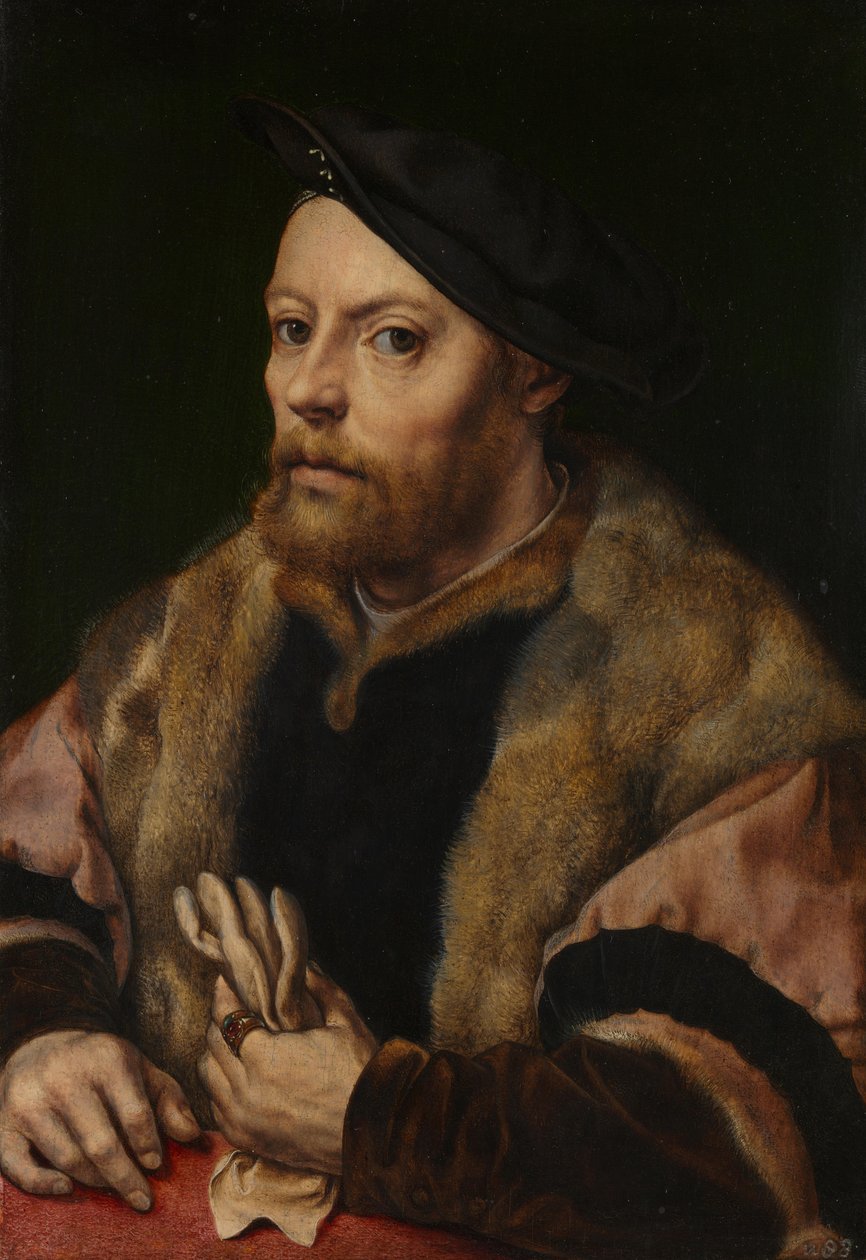 Eldiven tutan bir adam, yaklaşık 1532 by Jan Gossaert