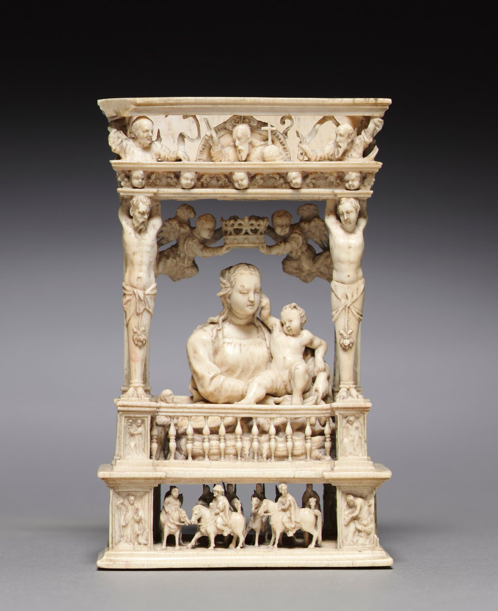 Mimari Çerçevede Bakire ve Çocuk, c. 1530-1540. by Jan Gossaert