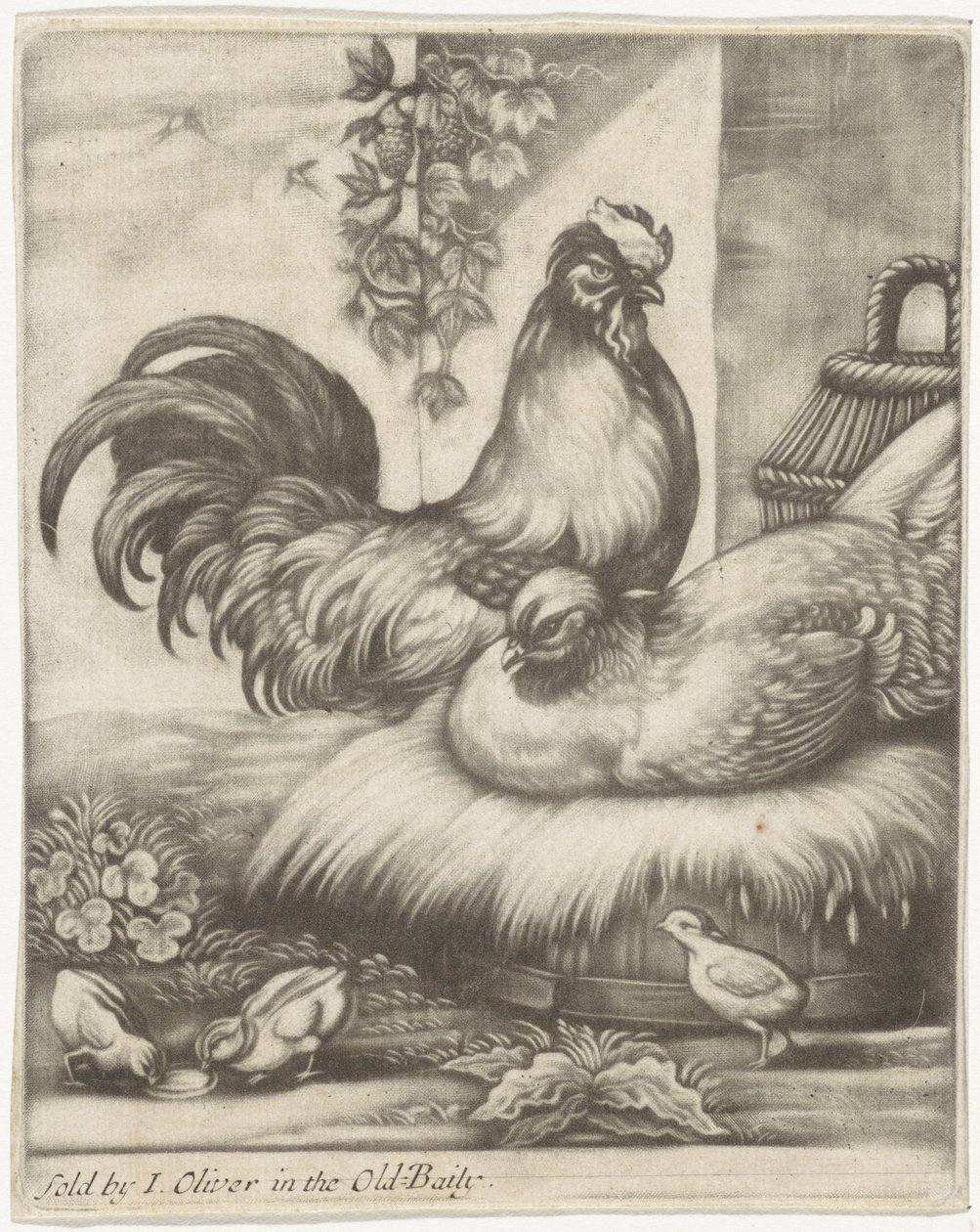 horoz ve tavuk by Jan Griffier (I)