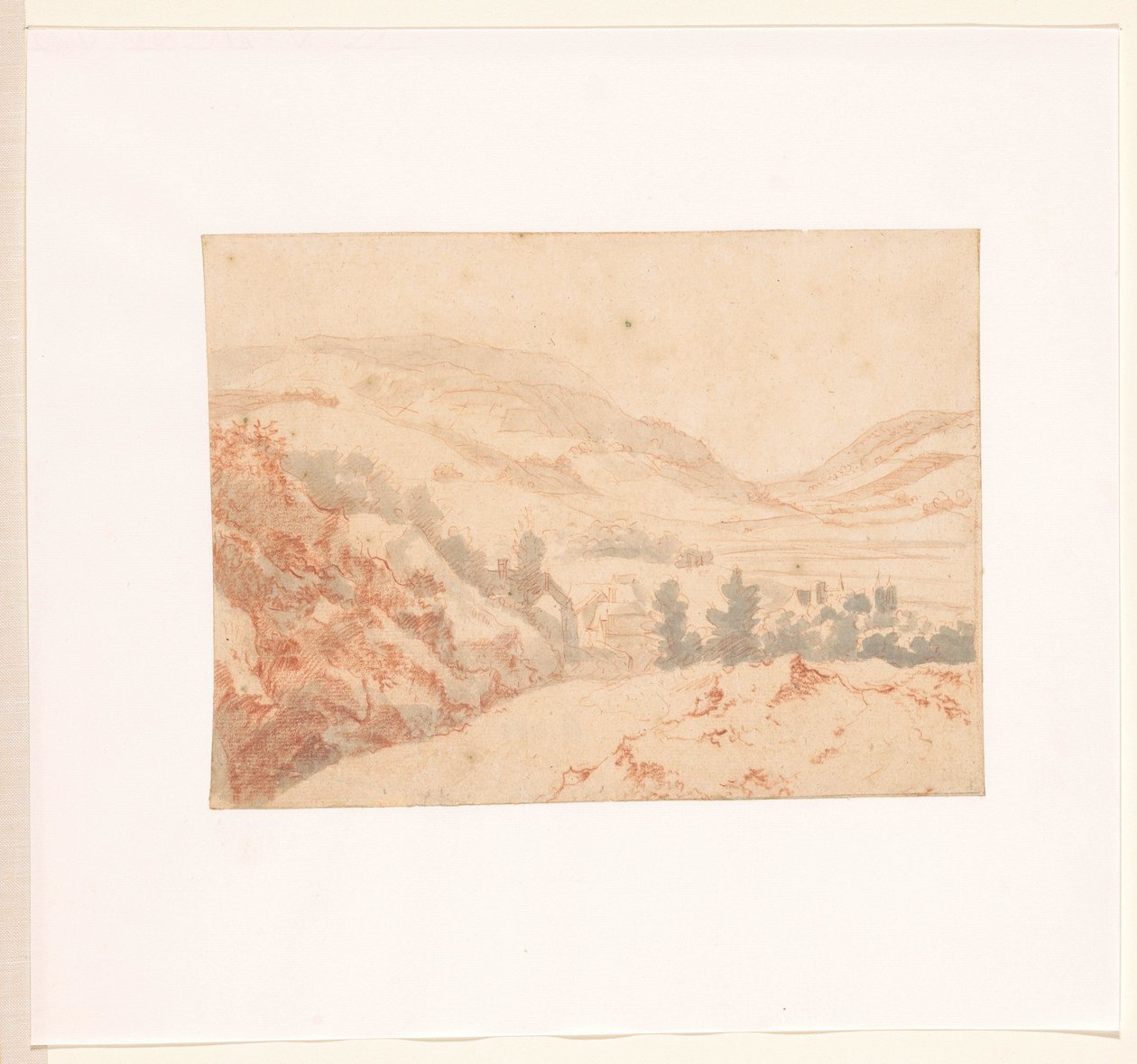 Bir köy manzaralı tepelik manzara by Jan Griffier (I)
